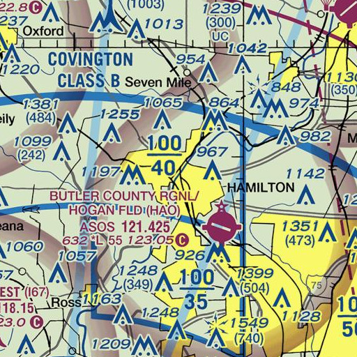 FAA VFR chart of Fort Hamilton Monument, OH