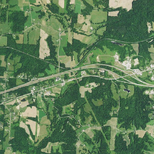 Aerial imagery of Frog Run, OH