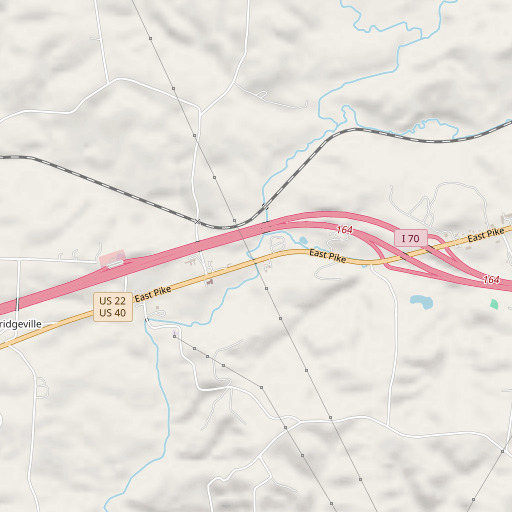 OpenStreetMap map of Frog Run, OH