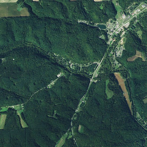 Aerial imagery of Horsetail Run, OH