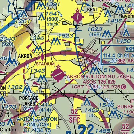 FAA VFR chart of Hyre Park, OH