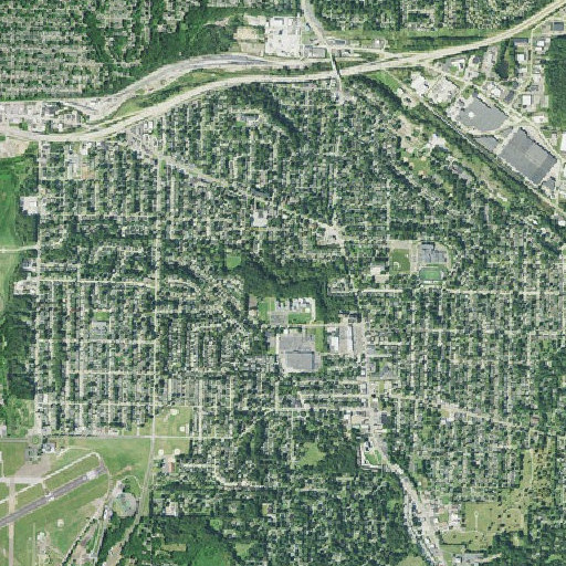 Aerial imagery of Hyre Park, OH