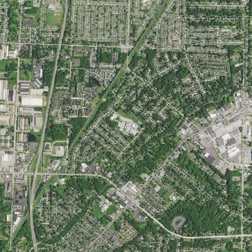 Aerial imagery of Midpark High School, OH
