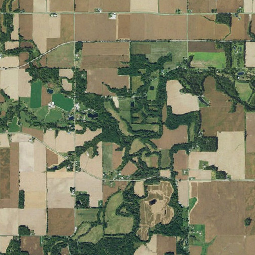 Aerial imagery of Poverty Run, OH