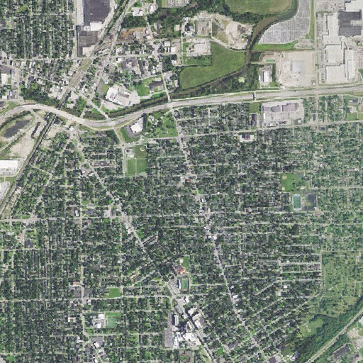 Aerial imagery of Saint Adalberts School, OH