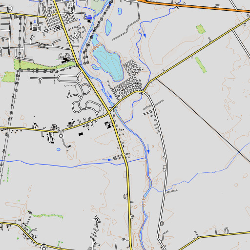 OpenTopoMap map of Sugar Run, OH