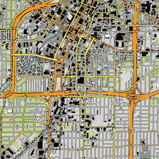 OpenTopoMap map of Thornton Park, OH