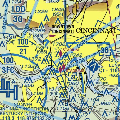 FAA VFR chart of Webster School, OH