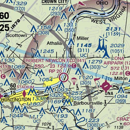 FAA VFR chart of Michaels Run, OH