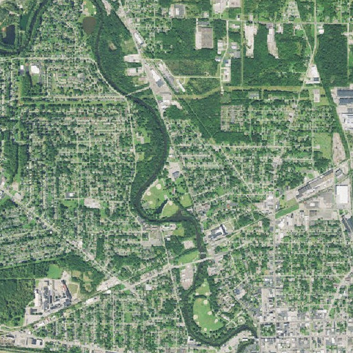 Aerial imagery of W D Packard Music Hall, OH