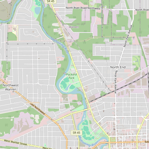 OpenStreetMap map of W D Packard Music Hall, OH