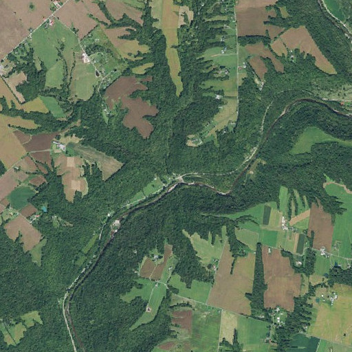 Aerial imagery of Whiteoak School (historical), OH