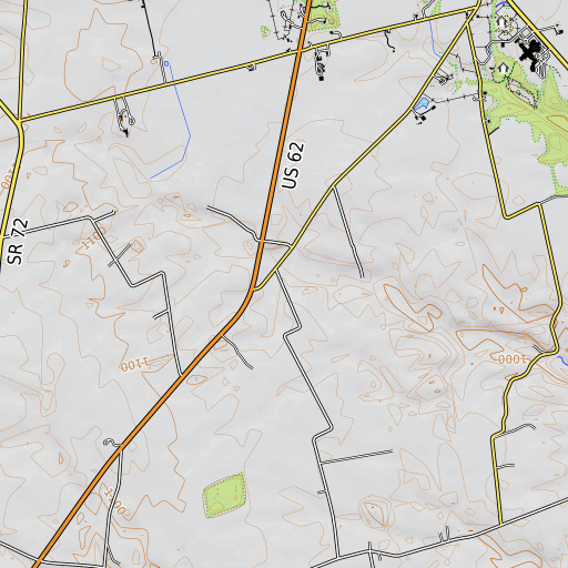 OpenTopoMap map of Mount Igorott School (historical), OH
