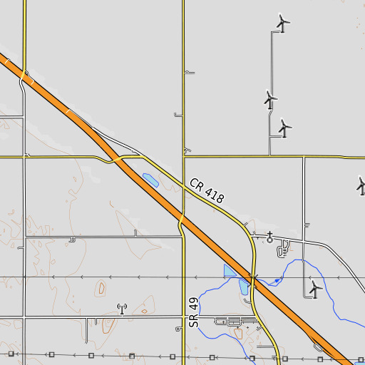 OpenTopoMap map of Davis School (historical), OH