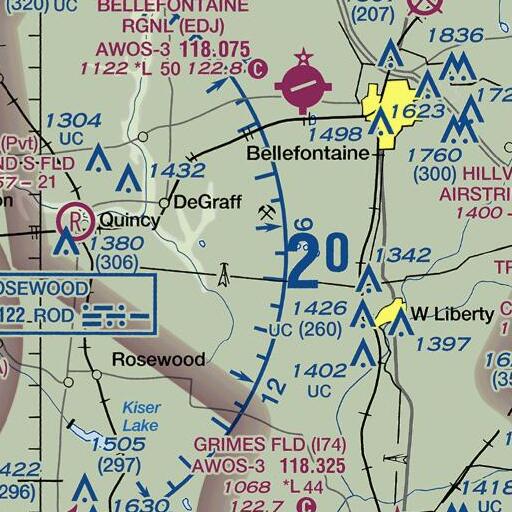 FAA VFR chart of School Number 2 (historical), OH