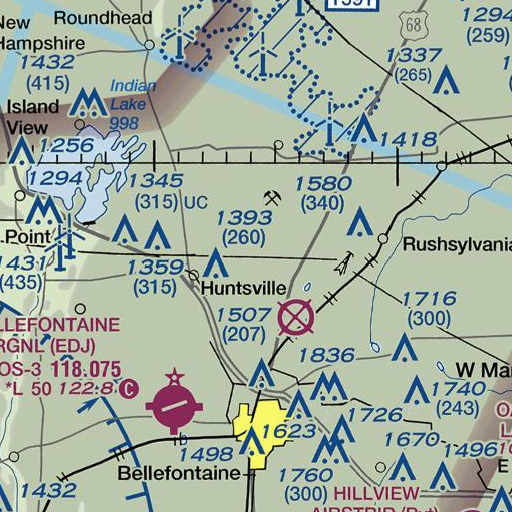FAA VFR chart of School Number 4 (historical), OH