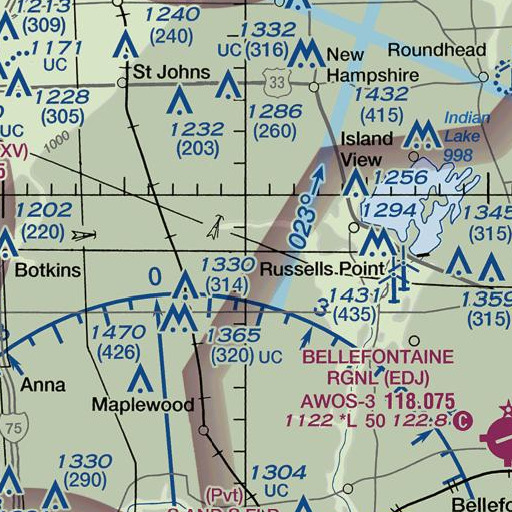 FAA VFR chart of School Number 8 (historical), OH