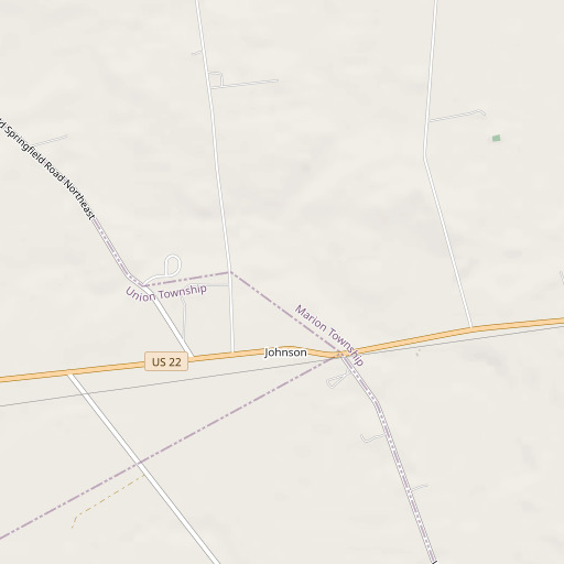 OpenStreetMap map of Johnson Cemetery, OH