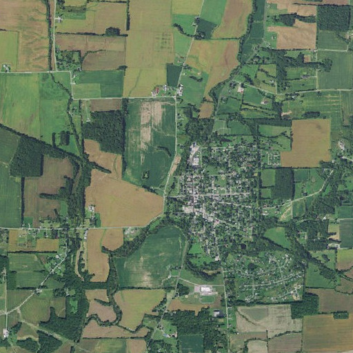 Aerial imagery of Lynchburg Bridge, OH