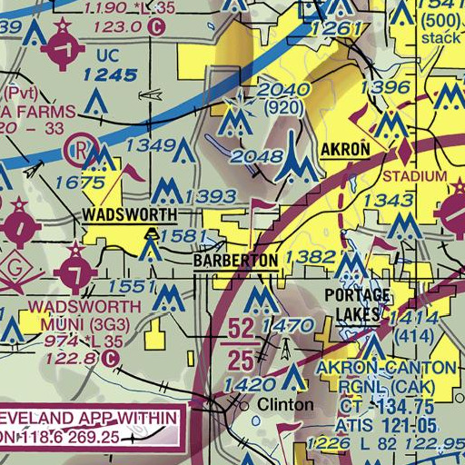 FAA VFR chart of Norton Primary School, OH