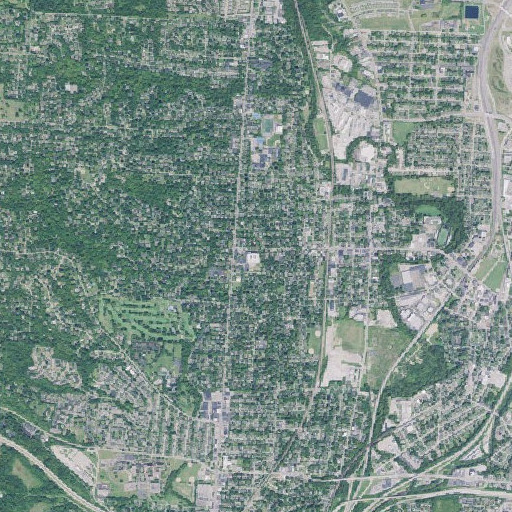 Aerial imagery of Wyoming Middle School, OH