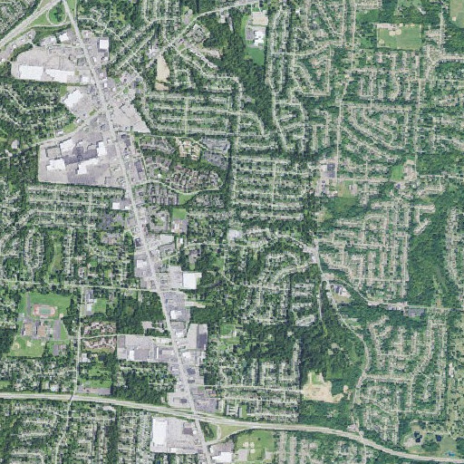 Aerial imagery of Houston Elementary School, OH