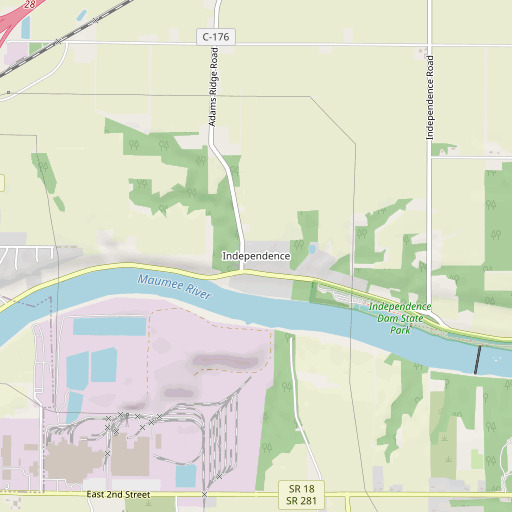 OpenStreetMap map of Independence, OH