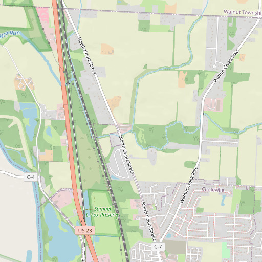 OpenStreetMap map of Griffy Run, OH