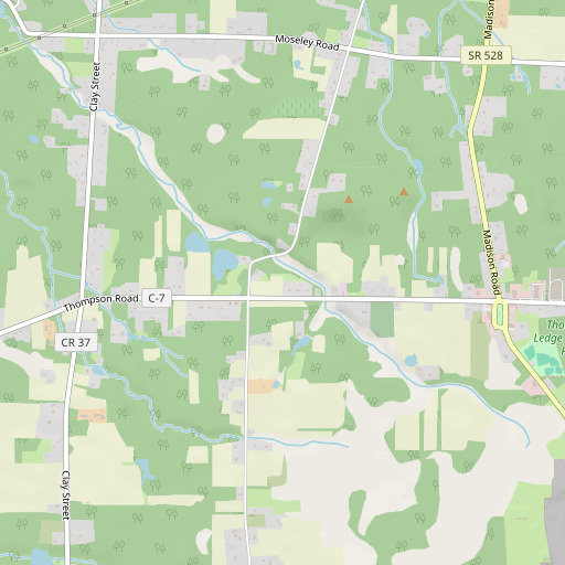 OpenStreetMap map of The Ledges, OH
