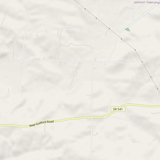 OpenStreetMap map of South Run, OH
