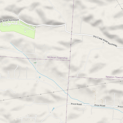 OpenStreetMap map of Welsh Hills, OH