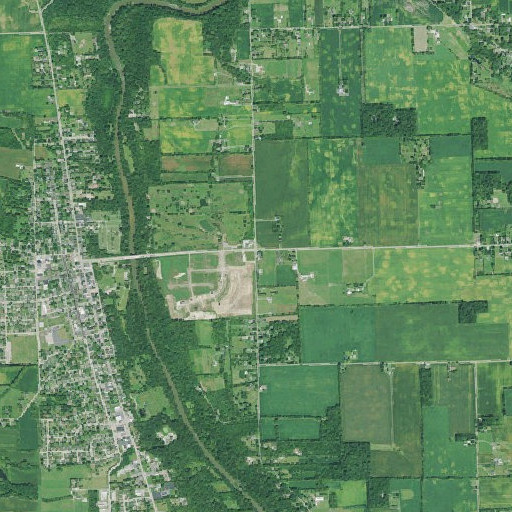 Aerial imagery of Fouts School (historical), OH