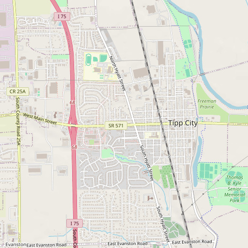 OpenStreetMap map of School Number 2 (historical), OH