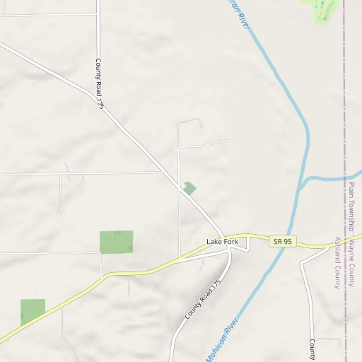 OpenStreetMap map of Lakefork School (historical), OH