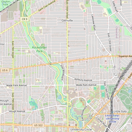 OpenStreetMap map of Doan School, OH