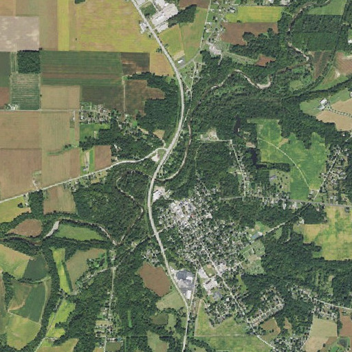 Aerial imagery of Mitchell Historic District, OH