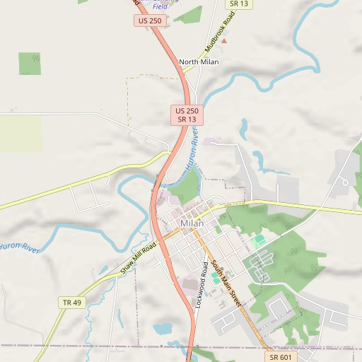OpenStreetMap map of Mitchell Historic District, OH