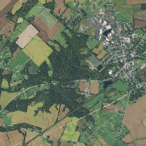 Aerial imagery of Williamson Mound State Memorial, OH