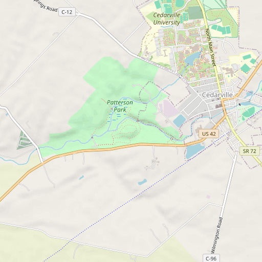 OpenStreetMap map of Williamson Mound State Memorial, OH