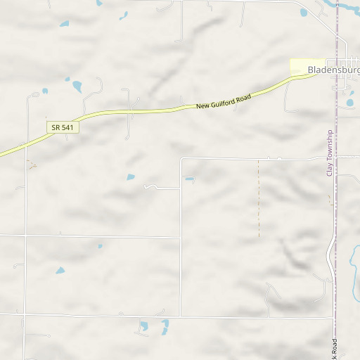 OpenStreetMap map of Mill Road Bowstring Bridge, OH