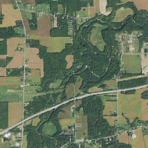 Aerial imagery of Dean Road Bridge, OH