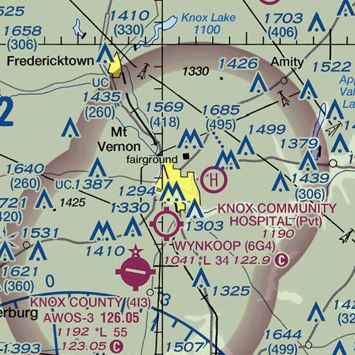 FAA VFR chart of Lamartine Square, OH