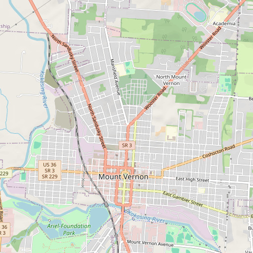 OpenStreetMap map of Lamartine Square, OH