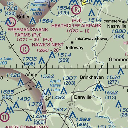 FAA VFR chart of School Number 2 (historical), OH