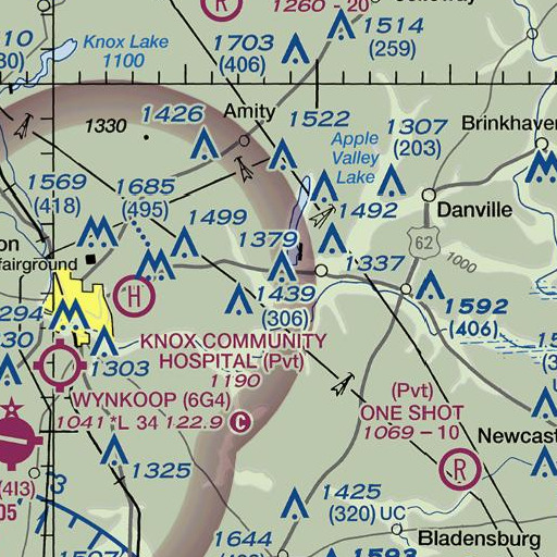 FAA VFR chart of School Number 2 (historical), OH