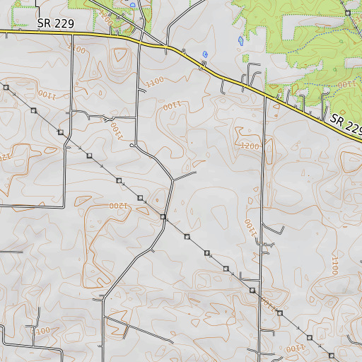 OpenTopoMap map of School Number 3 (historical), OH