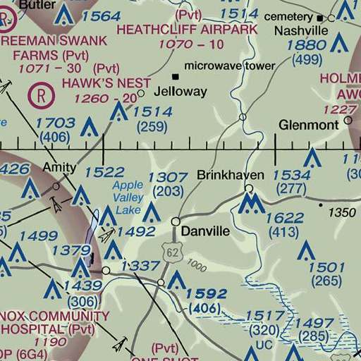 FAA VFR chart of School Number 3 (historical), OH