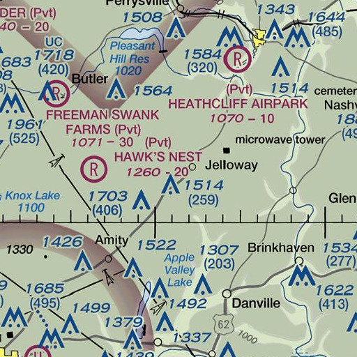 FAA VFR chart of School Number 4 (historical), OH