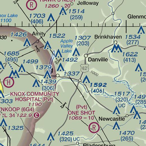 FAA VFR chart of School Number 6 (historical), OH