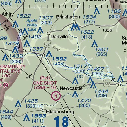 FAA VFR chart of School Number 7 (historical), OH